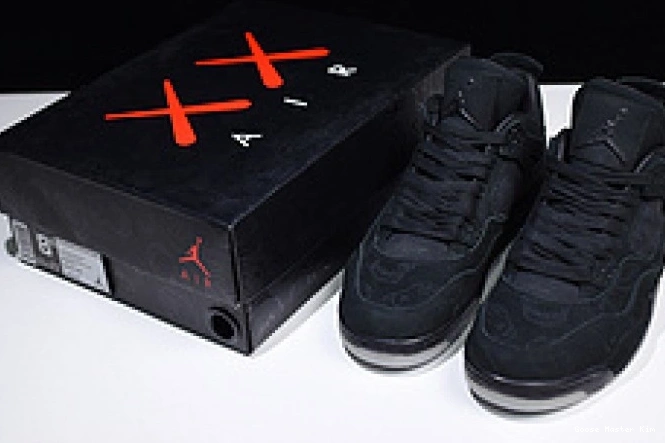 Air 001 4 Jordan retro Nike 930155 black kaws 0712